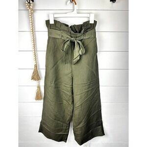 NWT BlankNYC Cropped Wide Leg PaperBag Belted Pant SML